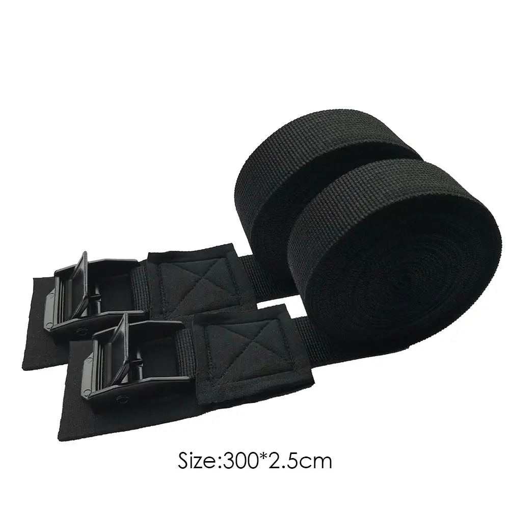 

1 Pair 9.8in Buckle Tie-Down Belt Cargo Straps for Car Motorcycle Bike with Buckle Tow Rope Strong Ratchet Belt for Luggage Bag