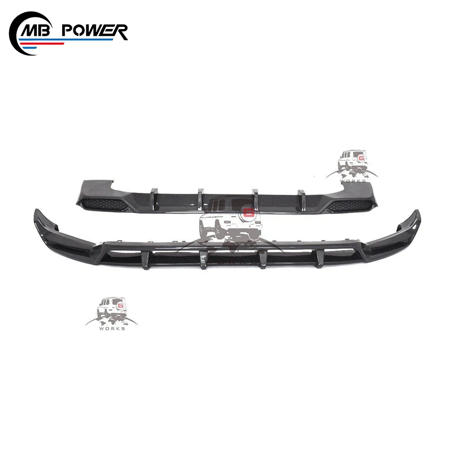 

G class w464 w463A g63 carbon finber front lip and diffuser for w464 w463A g63 top style carbon finber front rear lip