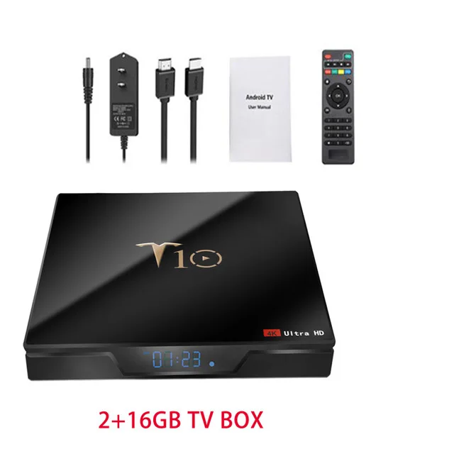 Android 8 1 Smart TV Box T10 Pro четырехъядерный DDR4 4 ГБ ОЗУ 32 Гб ПЗУ Mini PC 4K потоковый медиаплеер
