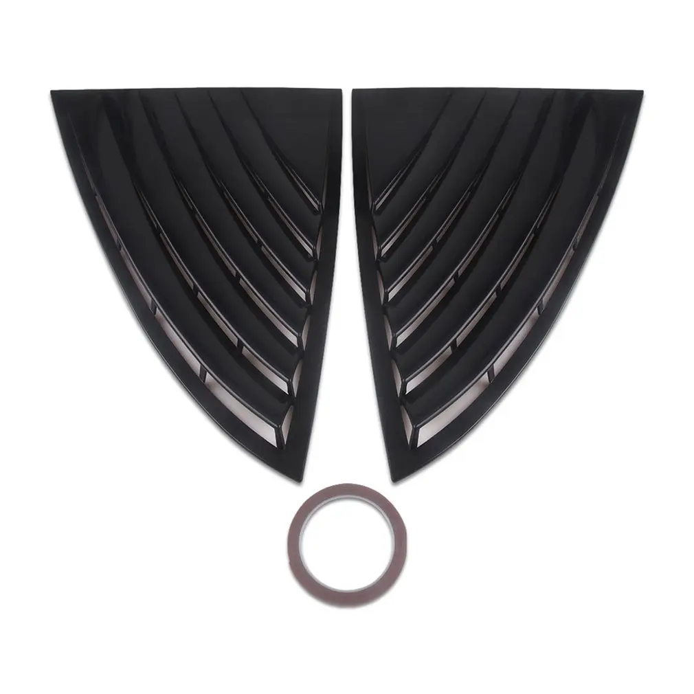 

2 Pack Rear Spoiler Side Beveled Window Cover Trims Car Exterior Cover Suitable For Tesla Model 3 2017-2021 Car Accessories