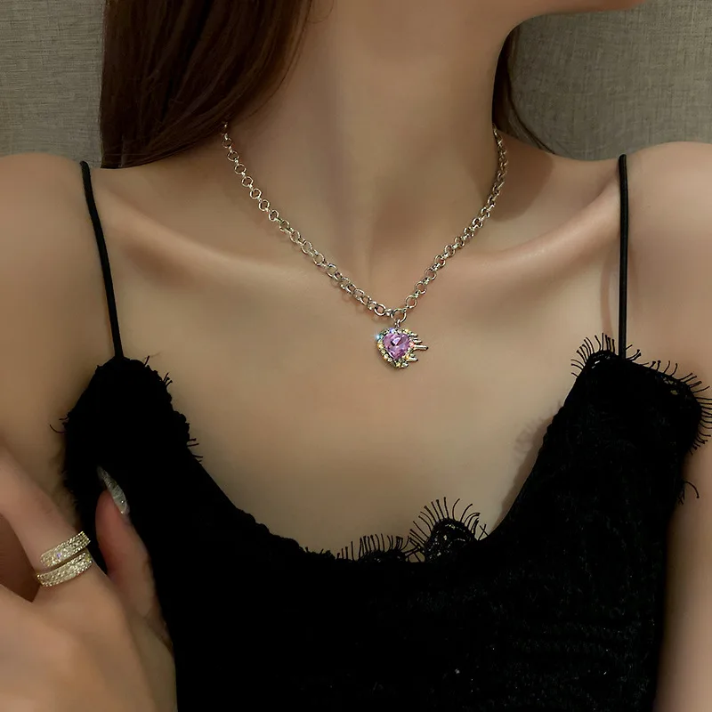 Женское Ожерелье с кристаллами в корейском ретро-стиле | Украшения и аксессуары