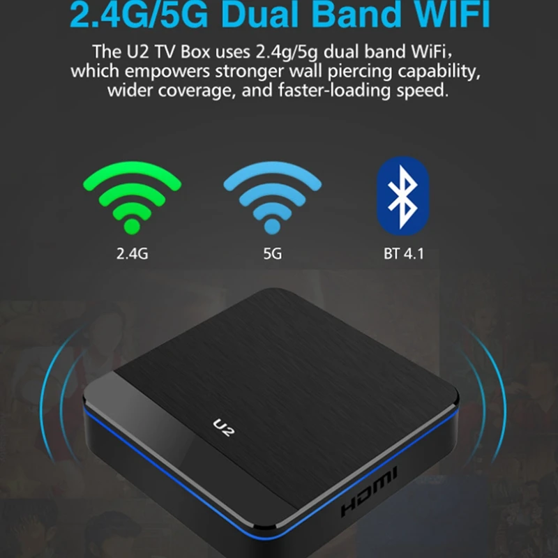 

Hot U2 TV Box 4K HD Android 9.1 TV Box S905X3 4+32G Network Set-Top Box