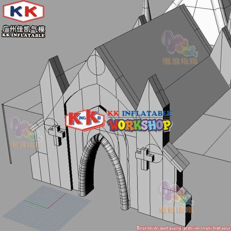 ПВХ церкви надувного шатера индивидуальный дизайн тент для вечерние