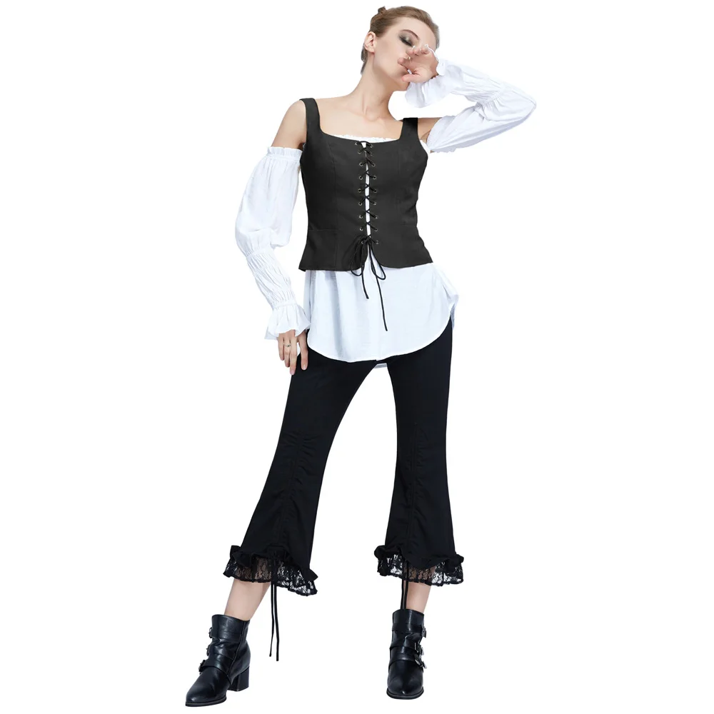 SD женский винтажный жилет из искусственной замши с квадратной горловиной и