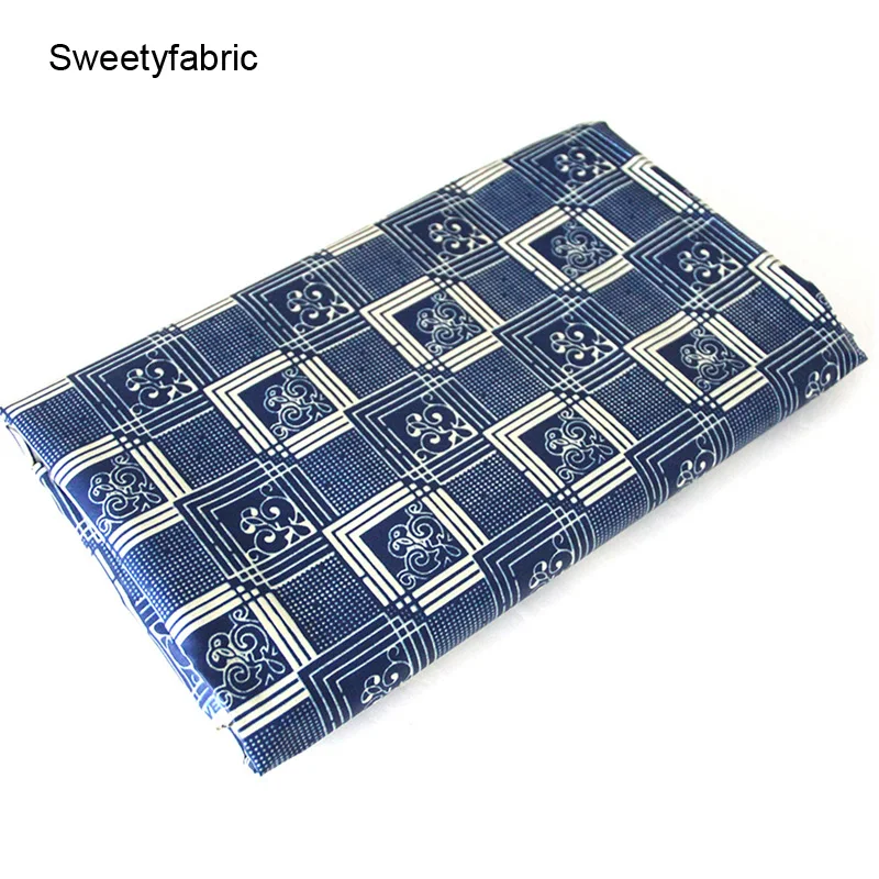 100% хлопок африканская клетчатая ткань с принтом Анкары вощеная высокое качество