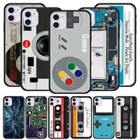 thin phone case for apple iphone 11 pro 12 mini 7 8 plus xs max x xr 6 6s se 2020 cover soft shell back capa cassette music cool