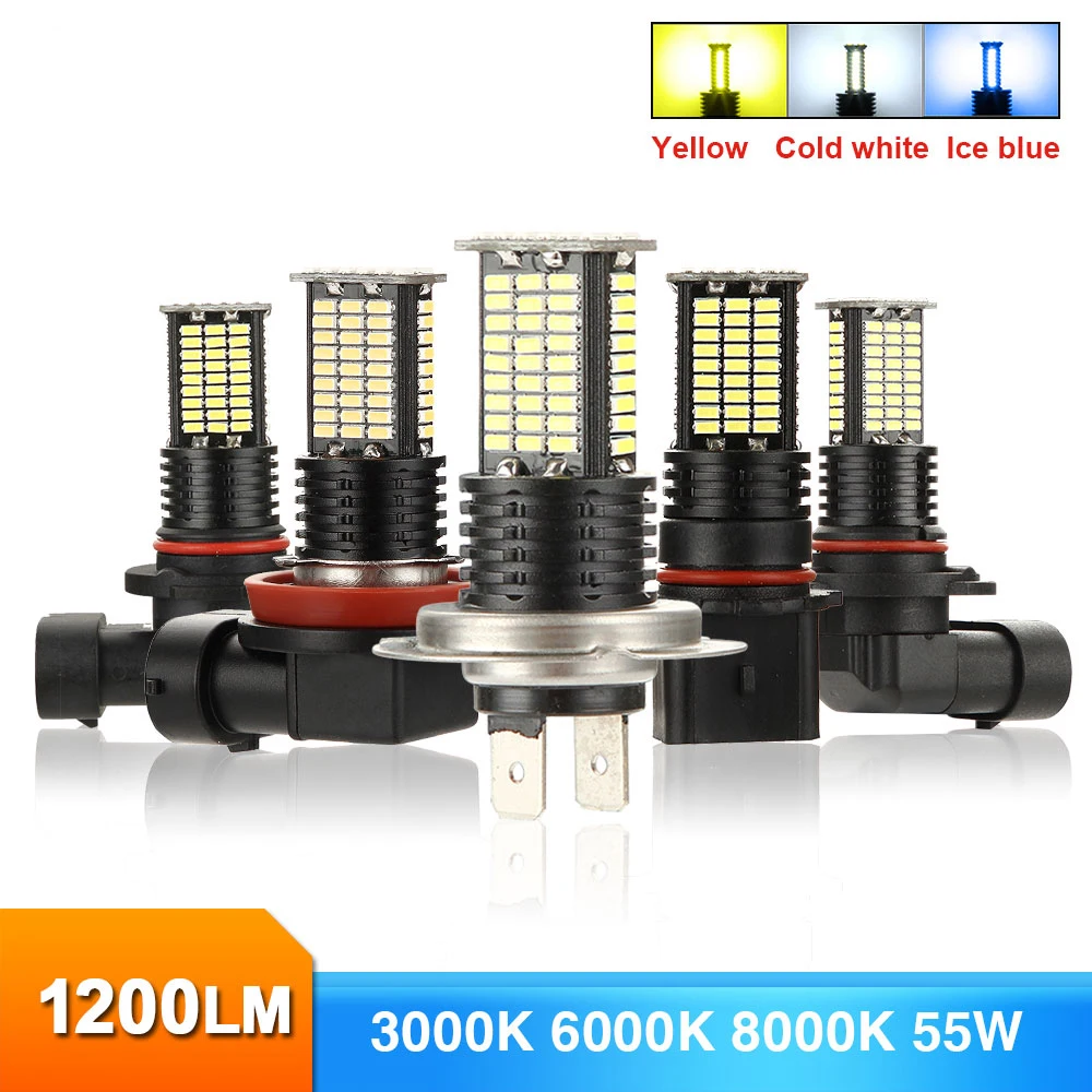 

MINI 2Pcs H1 LED H7 H11 9005 9006 H4 5202 Bulb Canbus Car 110W 64000LM 6000K 24V Head Led Fog Lamp Auto Driving Running Light