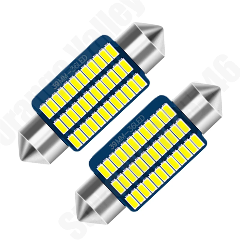 500 шт. гирлянда c5w LED 31 36 39 41 мм 21 30 Светодиодная лампа 3014 для внутреннего освещения