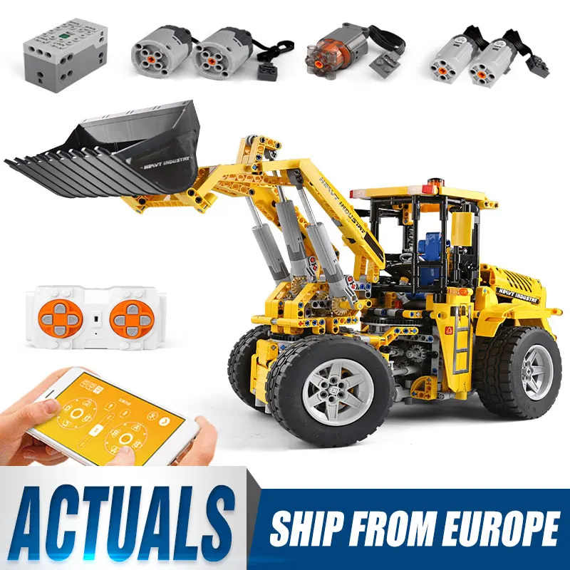 DHL 20006 дизайн автомобиля серии L350F модель колесного погрузчика совместим с 42030