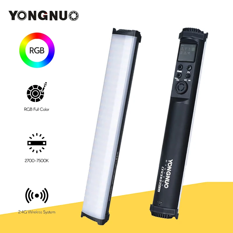YONGNUO YN360Mini Handhold RGB LED видесветильник вет палочка полноцветный 2700K-7500K с регулируемой яркостью заполнясветильник свет палочка для фотосъемки