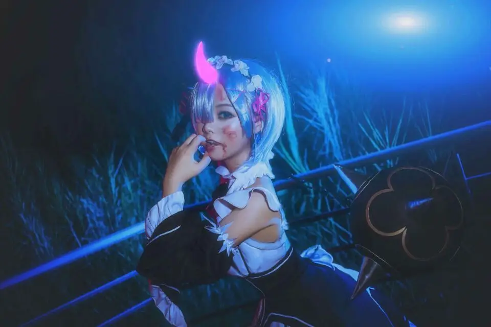 Аниме Re: Zero kara Hajimeru Isekai Seikatsu Ram Rem Косплей Хэллоуин реквизит дьявольские рожки