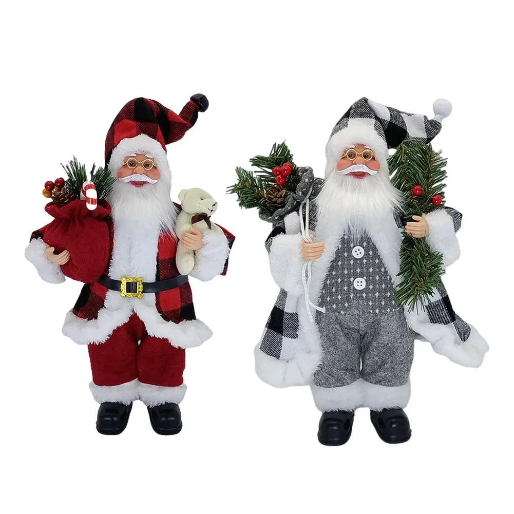

Кукла деда мороза 30 см, рождественские украшения для дома, Новогодние детские подарки, украшения для окон в отеле, кофейни