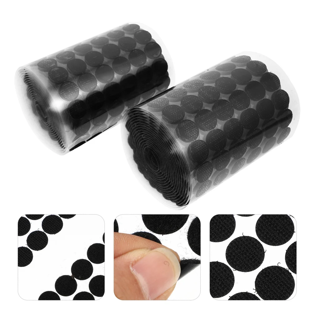 

1000 Pairs Sticky Back Coins Tape Hook and Loop Self Adhesive Tapes