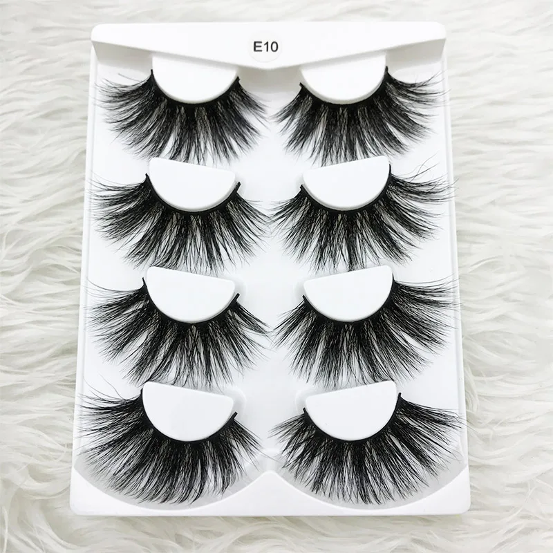MIKIWI 4 пар/упак. E10 крест накрест Накладные Искусственные ресницы длинные