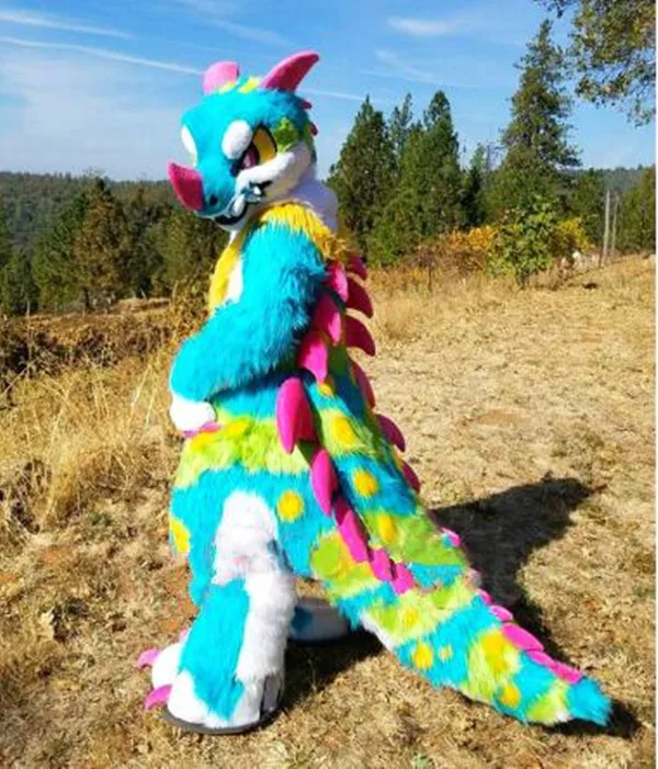 Новинка 2019 стильный длинный меховой костюм Хаски для собак пушистый