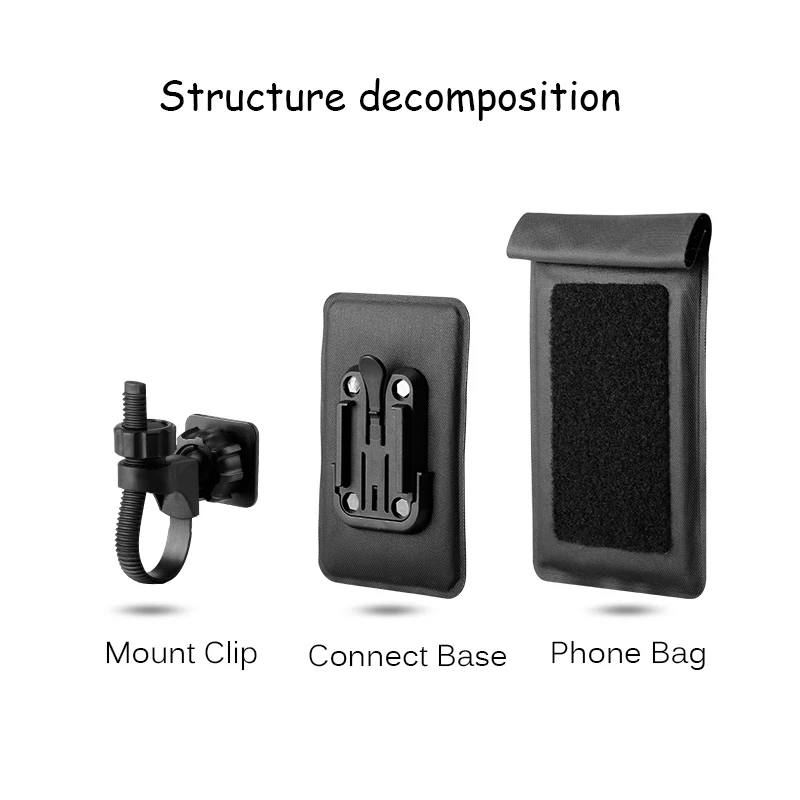 ROCKBROS велосипедная сумка для телефона с сенсорным экраном на руль передняя трубка