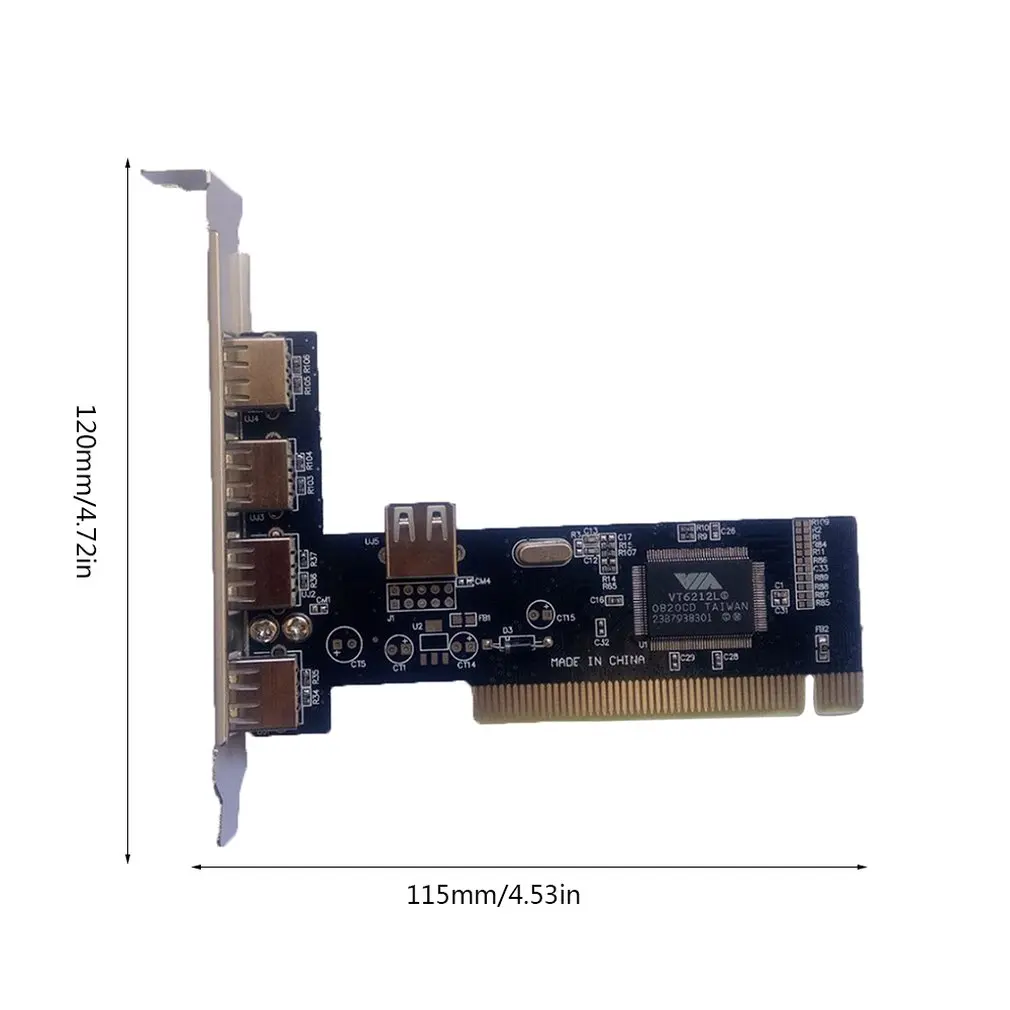 4 порта PCI E к USB 2 0 концентратор Express адаптер расширения USB2.0 новый бесплатный