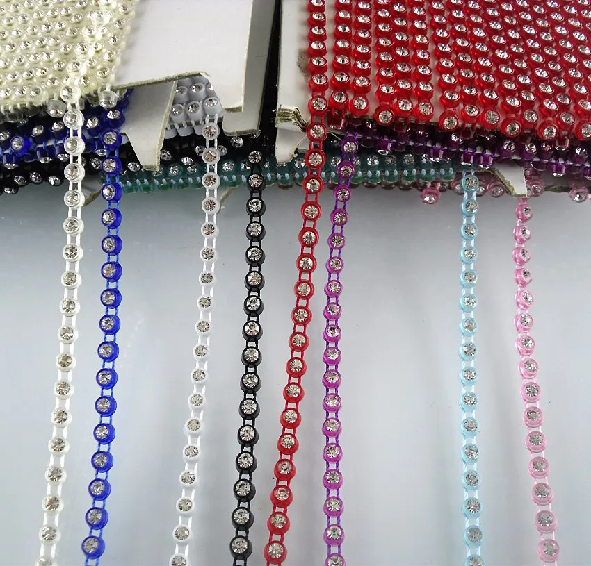 SS12 класс прозрачные стеклянные камни 3 мм стразы пластиковые чашки обувь для