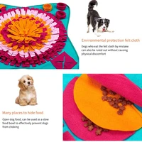 pet supplies portable folding feeding storage bite resistant flower educational mat dog foraging training blankets puzzle toy