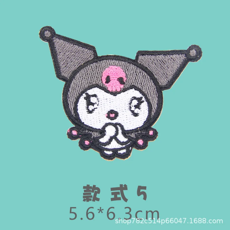 Мультяшные Sanrios Cinnamoroll Kuromi ткань паста Одежда Украшение утюгом патчи Вышивка