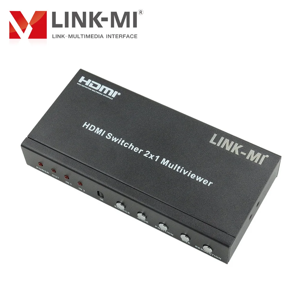 Многофункциональный видеорегистратор 2x1 LINK-MI с PIP IR RS232 HDMI, коммутатор, HD видеопроцессор, 1080P 2 в 1, HDMI-переключатель (art.: 7974aadf6) - 7974aadf6