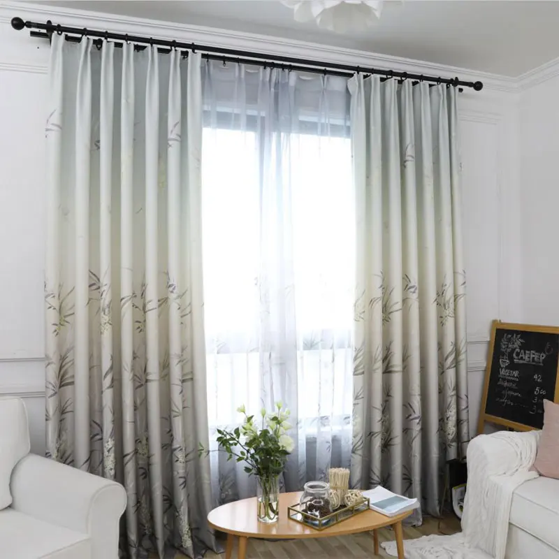 Шторы в скандинавском стиле полутени маленькие свежие простые для гостиной
