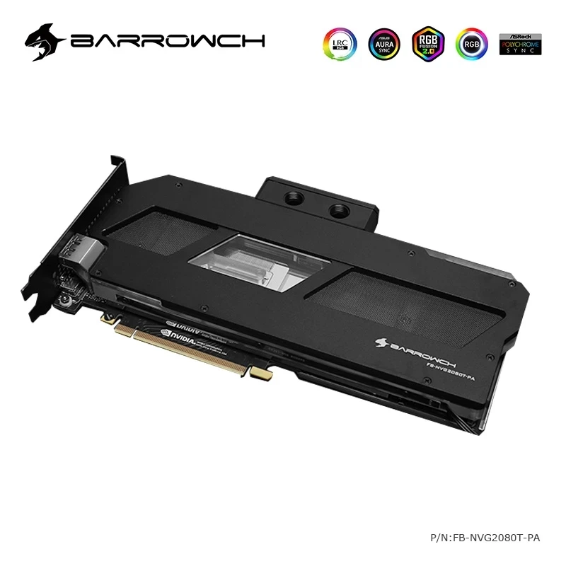 BARROWCH GPU воды блок для Основатель Edition NVIDIA RTX 2080/2080Ti публичная версия полный охват
