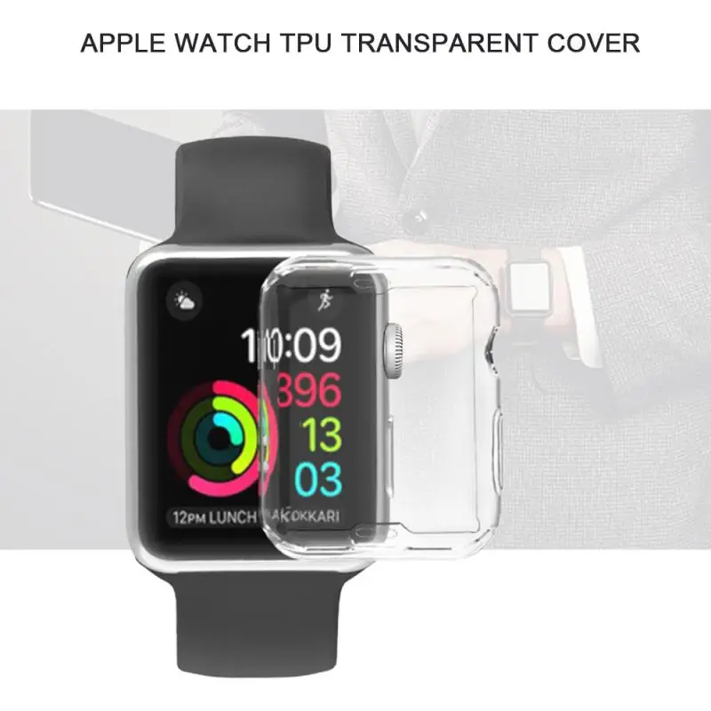 Мягкий чехол для Apple Watch/2/3/4 поколения прозрачный защитный Iwatch корпус из ТПУ с