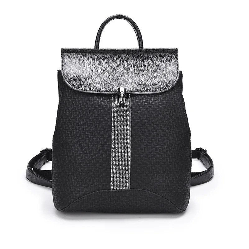 

Leather Shoulder Bag lady's new Hot European and American Fashion Ladies Backpack