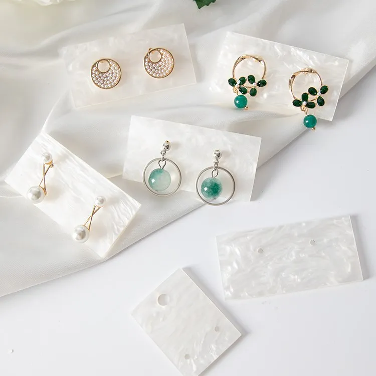 

Новые Модные Акриловые белые серьги Витрина Держатель серьги Витрина карты ювелирные изделия Витрина блоки