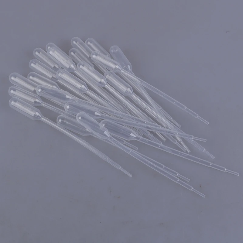 

100pcs/lot 1ml Plastic Pasteur Pipette Transfer Pipette Dropper Polyethylene