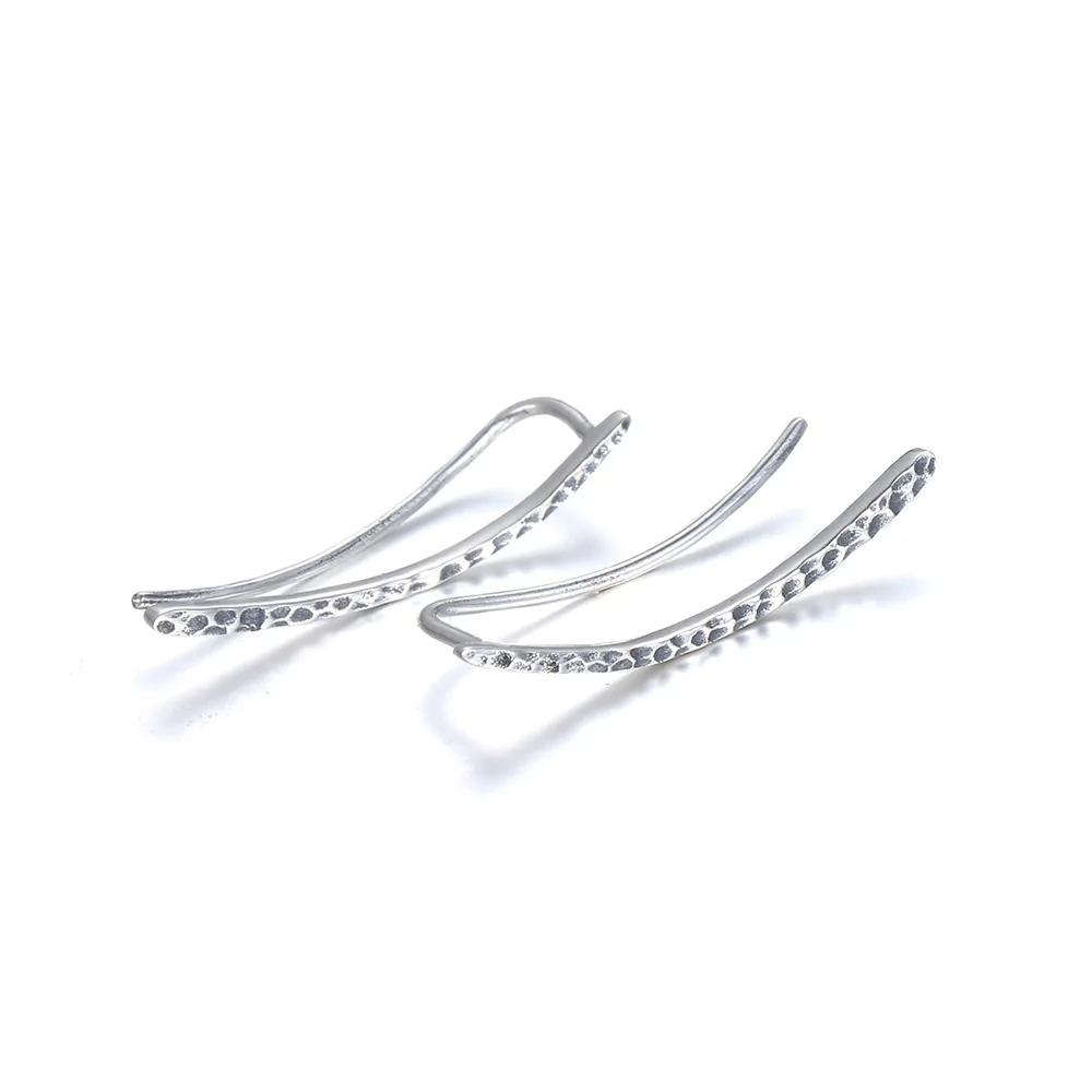 Серьги гвоздики из стерлингового серебра 925 пробы с покрытием Простые Модные