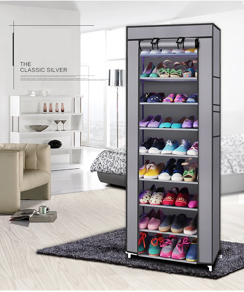 

Non-woven Fabric Storage Shoe Rack Hallway Cabinet Organizer Holder Assemble Shoes Shelf DIY Home Furniture LXY9
