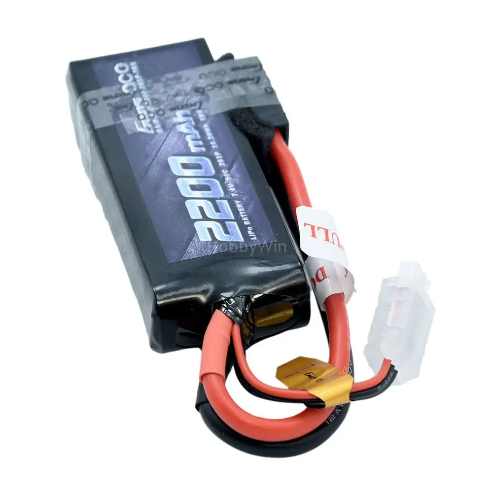 Литий-полимерный аккумулятор ACE 7 4 В 2S 2200 мА · ч 50C штекер TRX для радиоуправляемого