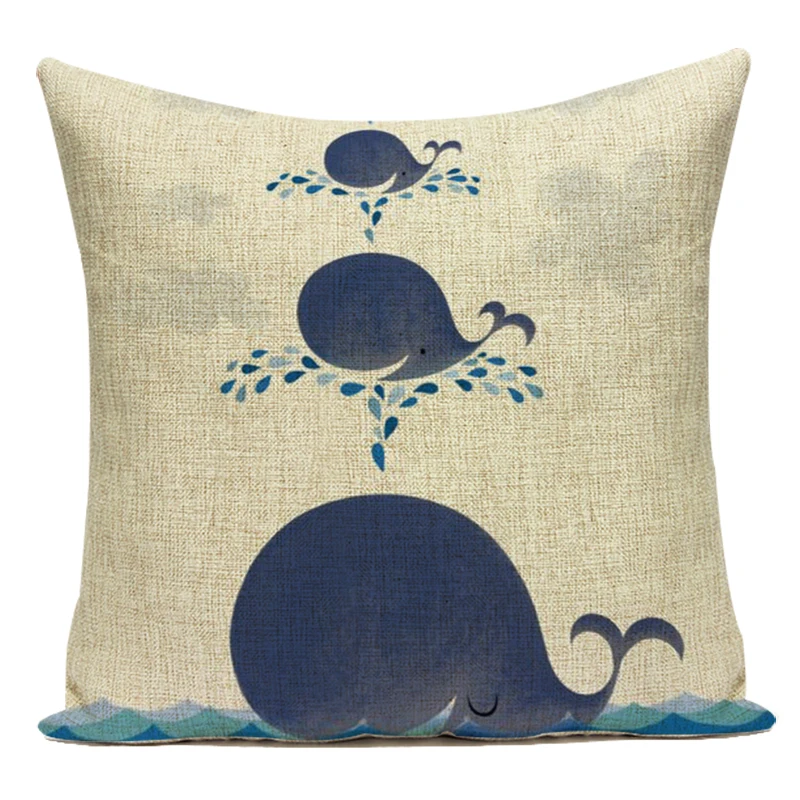 Декоративный чехол для подушки из полиэстера с милыми мультяшными животными