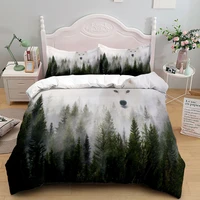 animal bedding set 23pc wolf pattern bedroom quilt covers with pillowcase luxury queen king size duvet cover for adults