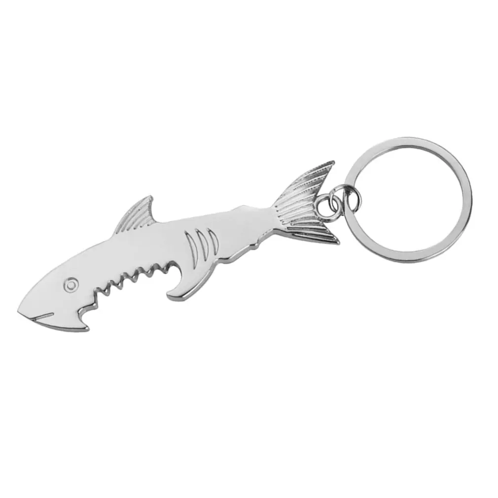 Форма акулы открывающийся пивной брелок гладкая поверхность открывалка для