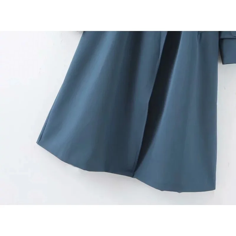 

2020 Autumn And Winter New Korean Classic Fashion Casual Solid Color Slim-fit Lapel Belt Mid-length Windbreaker Jacket WomenB205