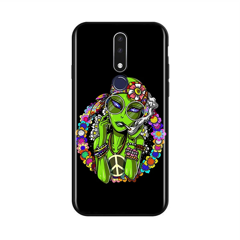 

Cartoon alien Aesthetics for OPPO F17 F15 F11 F9 F5 F7 K5 K3 K1 R17 RX17 R15 R15X R9S Pro Neo Black Phone Case