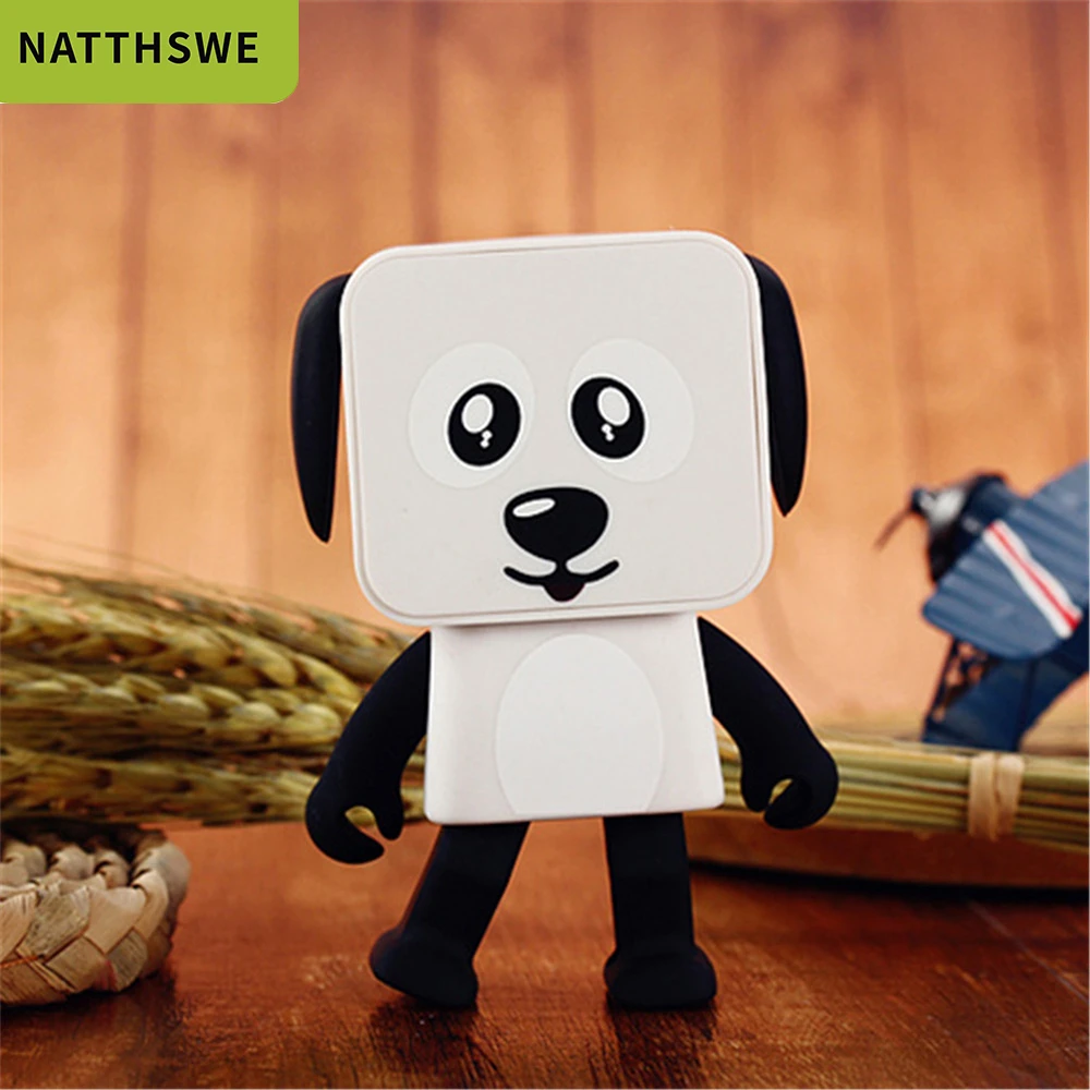 NATTHSWE робот танцующий динамик беспроводной Bluetooth игрушка в форме собаки 4 1 Динамик