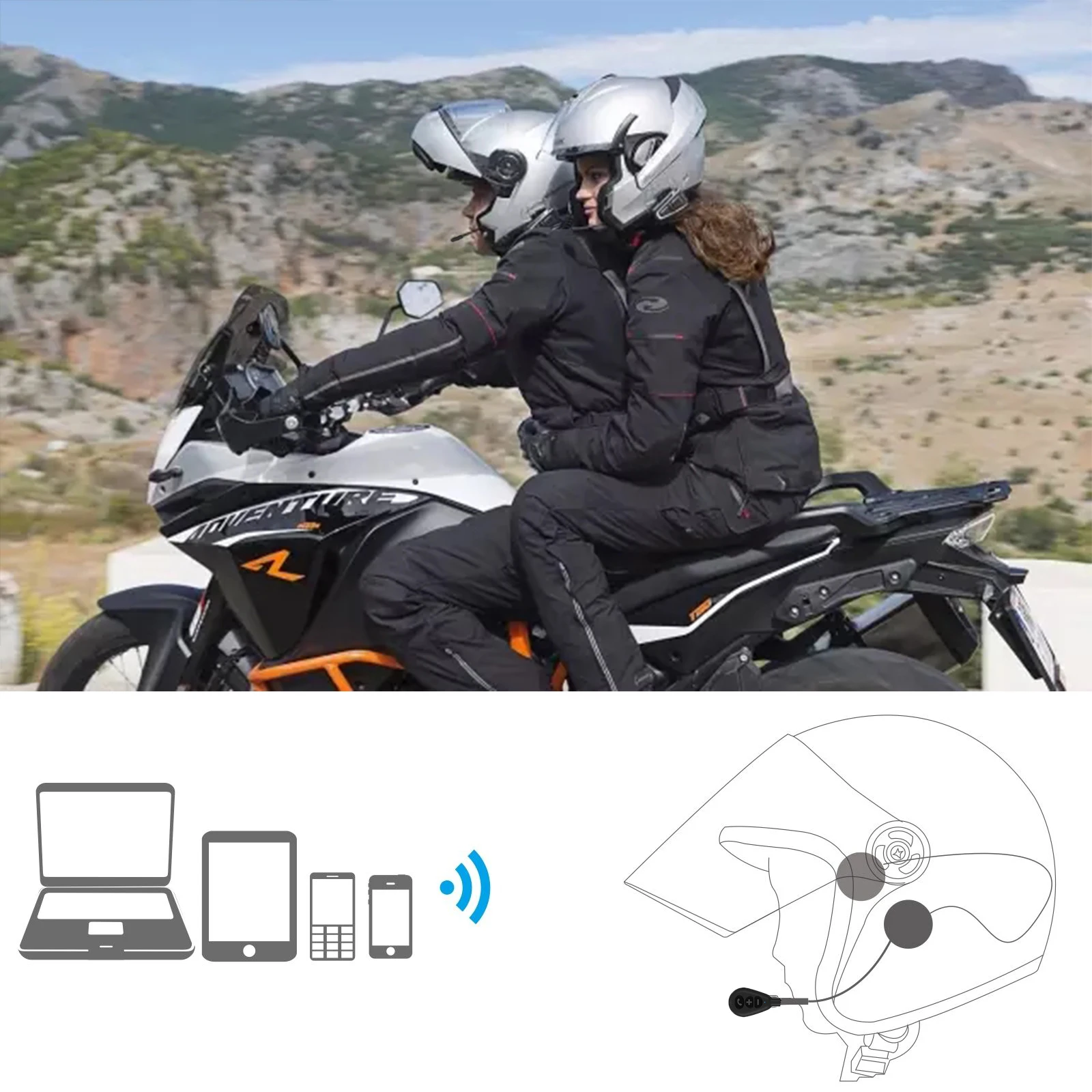 MH05 мотоциклетная bluetooth-гарнитура для шлема новая Обновленная автоматически