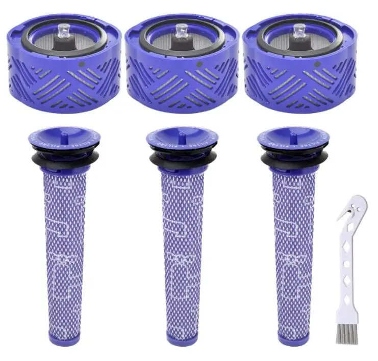 

Комплект фильтров HEPA для пылесоса Dyson V6 DC59, комплект из 3 шт./компл., детали для оформления внутреннего и внутреннего двигателя