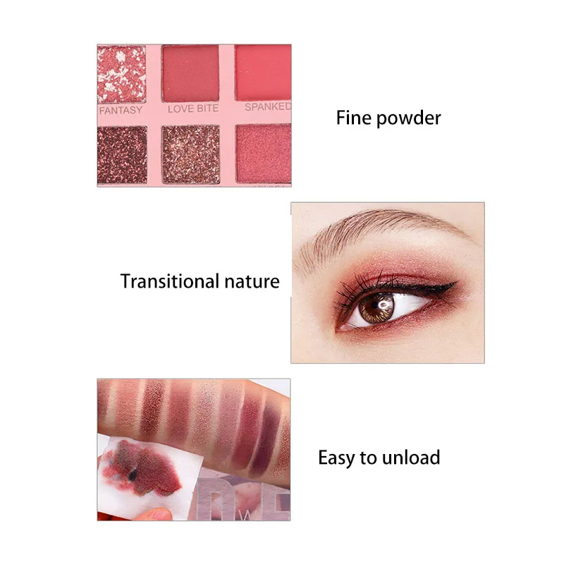 Палитра теней для век 18 цветов нюдовые блестящие матовые мерцающие долговечные