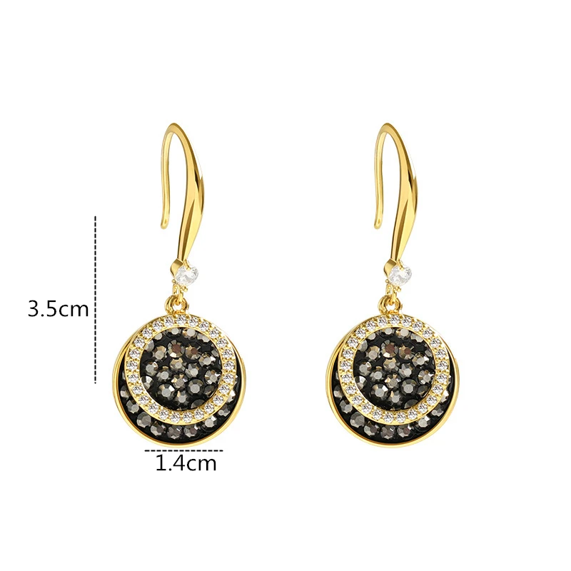 

SHANGZHIHUA New Korean geometric irregular black hao Stone earrings, stylish women's earrings, 2020 new jewelry