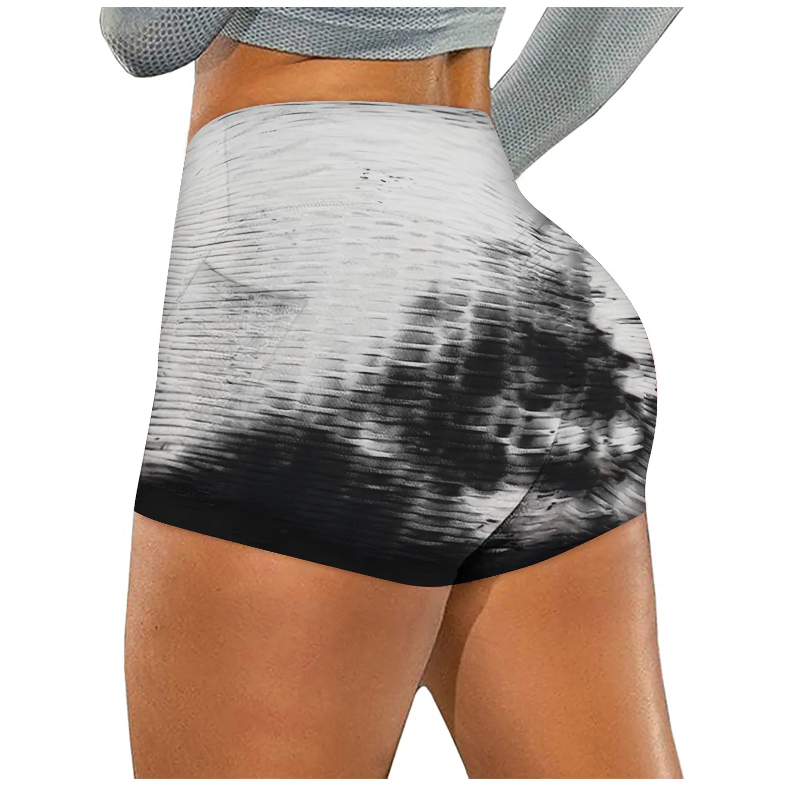 

Sport woman tights Wrinkled Tie-dye Pockets Stretch Running Fitness Yoga Pants Biker Shorts Push Up Clothing Girl Yoga Pant