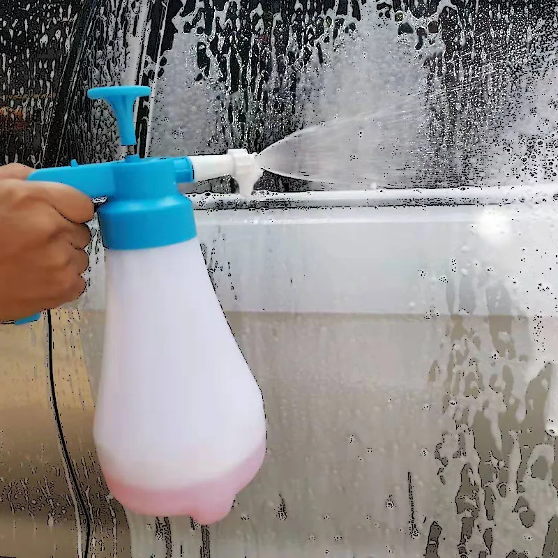 Car Auto Washer Hand Pressure Pump Sprayer Bottle Pressurized Spray Bottle Glass Cleaner Cleaning Gloves Sprayer Window Washing