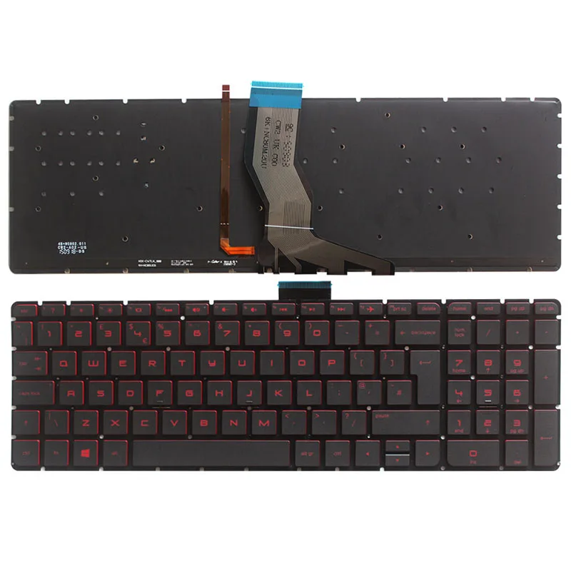 

UK laptop Keyboard for HP Pavilion 15-AU 15-AU000 15-au091nr 15-au097cl 15-au010wm 15-au018wm 15-au020wm 15t-as000 15t-as100