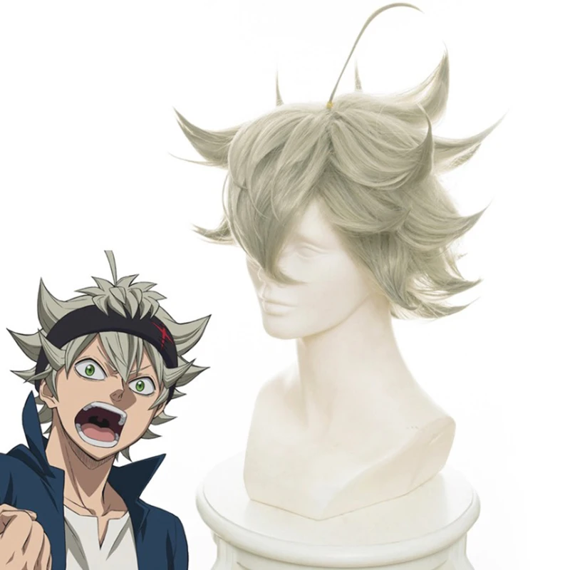 Парик для косплея аниме Чёрный клевер термостойкий синтетический Хэллоуина