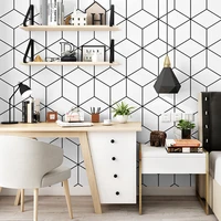 nordic black white lattice wall papers home decor modern geometric wallpaper living room bedroom decoration pvc vinyl wall paper