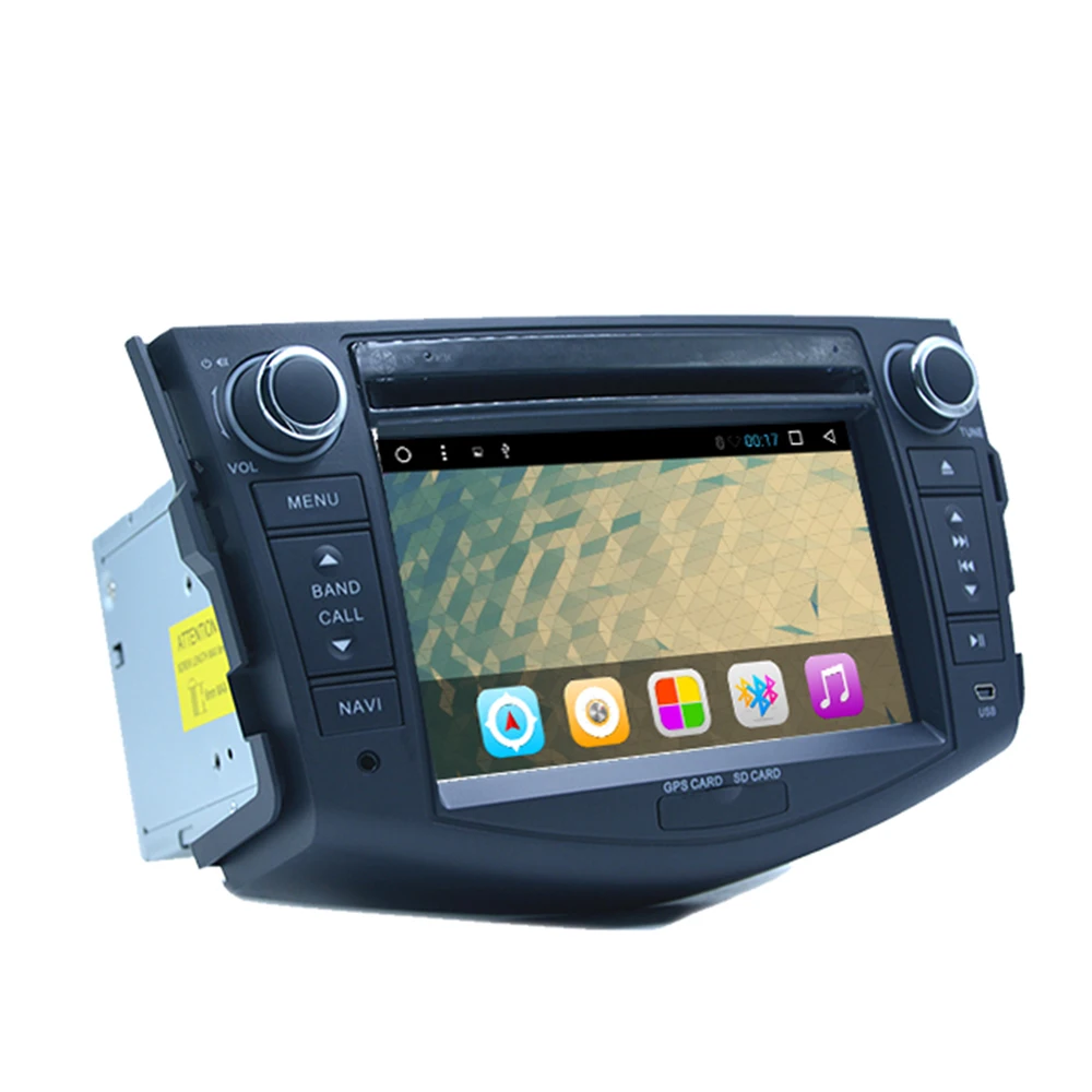 Автомобильный DVD-проигрыватель 2DIN Android 7 1 Восьмиядерный экран 1024*600 для Toyota Rav 4 RAV4